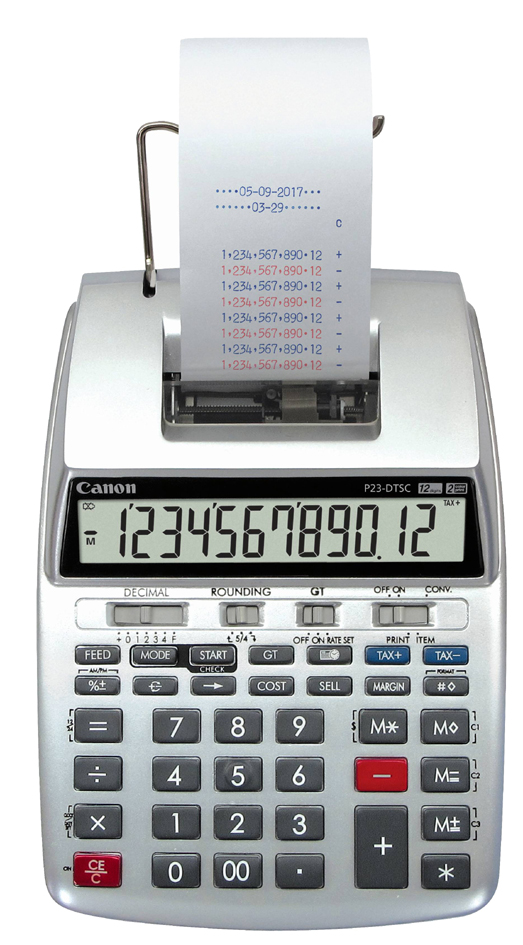 Canon druckender Tischrechner P-23 DTSC II, LC-Display Canon druckender Tischrechner P-23 DTSC II, LC-Display von Canon