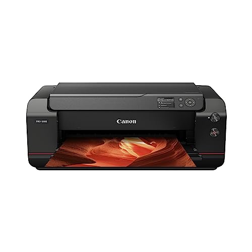 Canon imagePROGRAF PRO-1000 (DIN A2 Druck randlos, 12-Tintensystem, WLAN, LAN, 7,5 cm Farbdisplay), schwarz von Canon