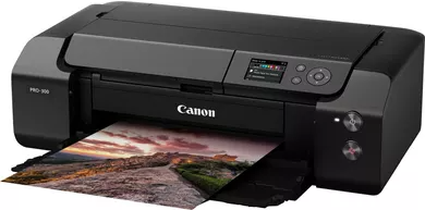 Canon imagePROGRAF PRO-300 - 330 mm (13) Großformatdrucker - Farbe - Tintenstrahl - A3/Ledger - bis zu 4.25 Min./Seite (einfarbig)/ bis zu 4.25 Min./Seite (Farbe) - Kapazität: 100 Blätter - USB 2.0, LAN, Wi-Fi(n) von Canon