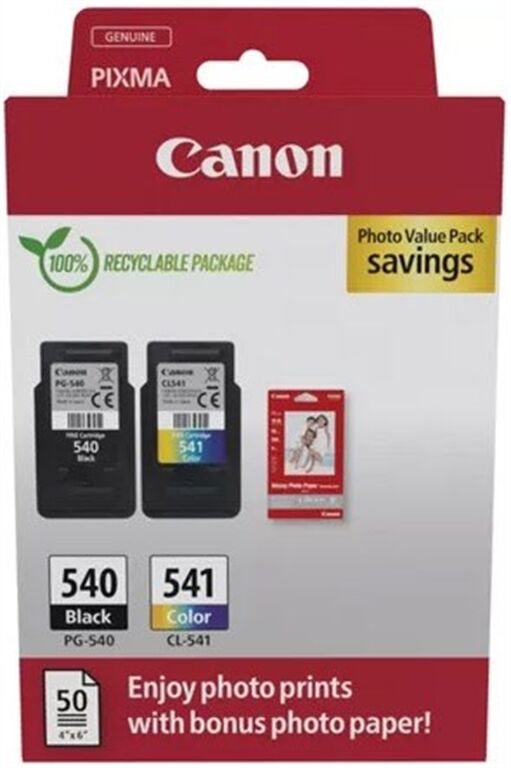 Canon PG-540/CL-541 Photo Value Pack (Schwarz) Canon PG-540/CL-541 Photo Value Pack (Schwarz)