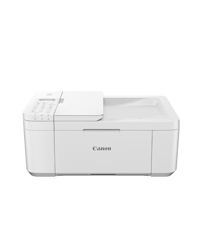 PIXMA TR4751i 4-in-1 WLAN-Drucker fürs Homeoffice, Kopierer, Fax – Auto-Duplex, 20-Blatt-ADF, Fotodruck – Print Plan kompatibel – kabellos, Scannen via Cloud (Weiß) von Canon