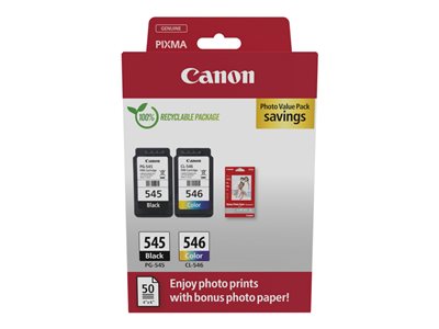 Patrone Canon PG-545/CL-546 + Fotopapier Patrone Canon PG-545/CL-546 + Fotopapier von Canon
