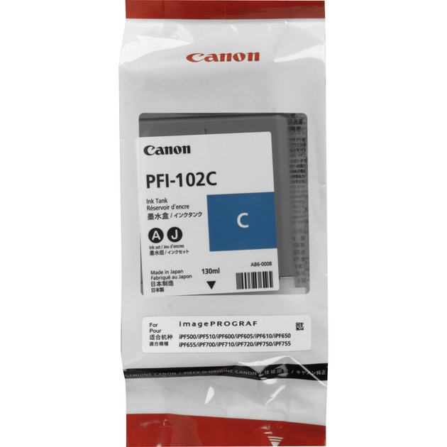 Tinte Cyan PFI-102C Tinte Cyan PFI-102C von Canon