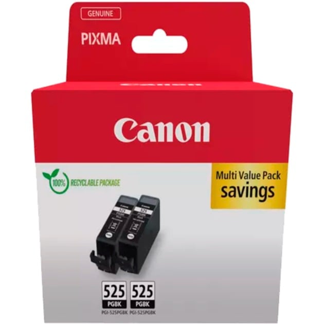 Tinte Doppelpack pigment-schwarz PGI-525PGBK von Canon