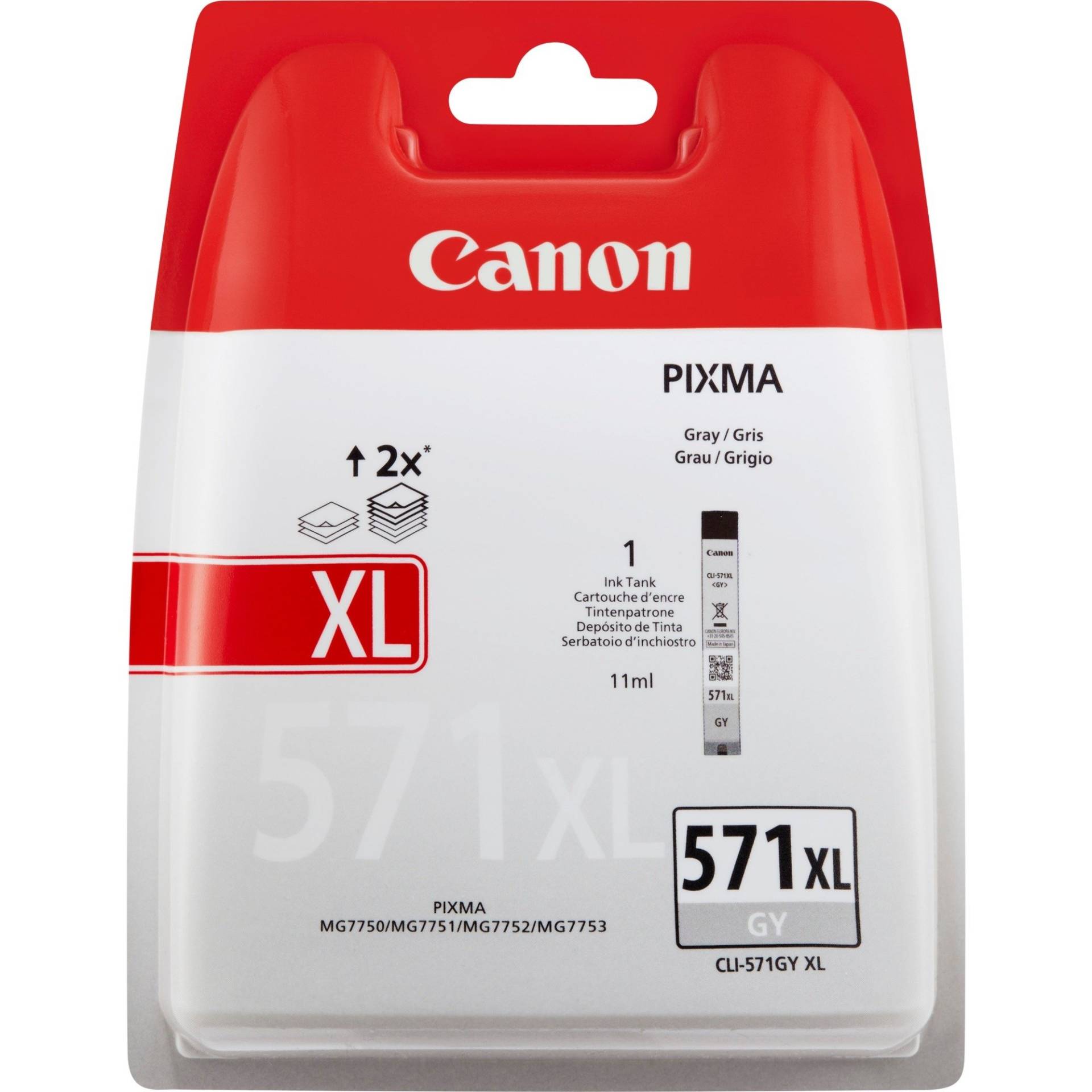 Tinte grau CLI-571GY XL von Canon