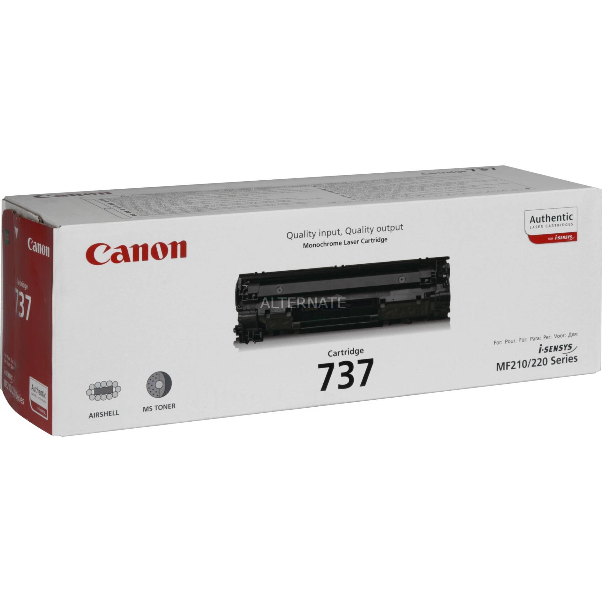 Toner schwarz CRG-737 von Canon