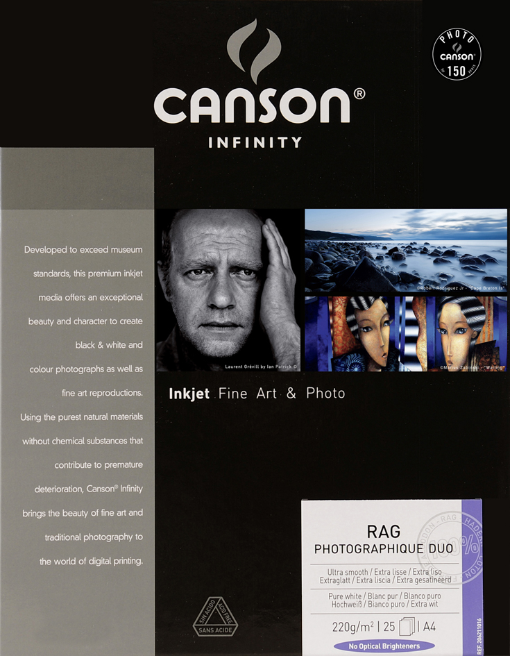 CANSON INFINITY Fotopapier , Rag Photographique Duo, , A4 von Canson