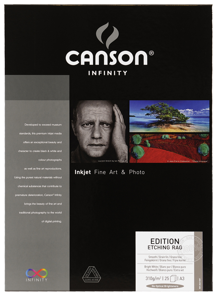 CANSON INFINITY Fotopapier Edition Etching Rag, 310 g/qm, A3 von Canson