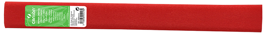 CANSON Krepppapier-Rolle, 32 g/qm, Farbe: feldmohnrot (6) von Canson