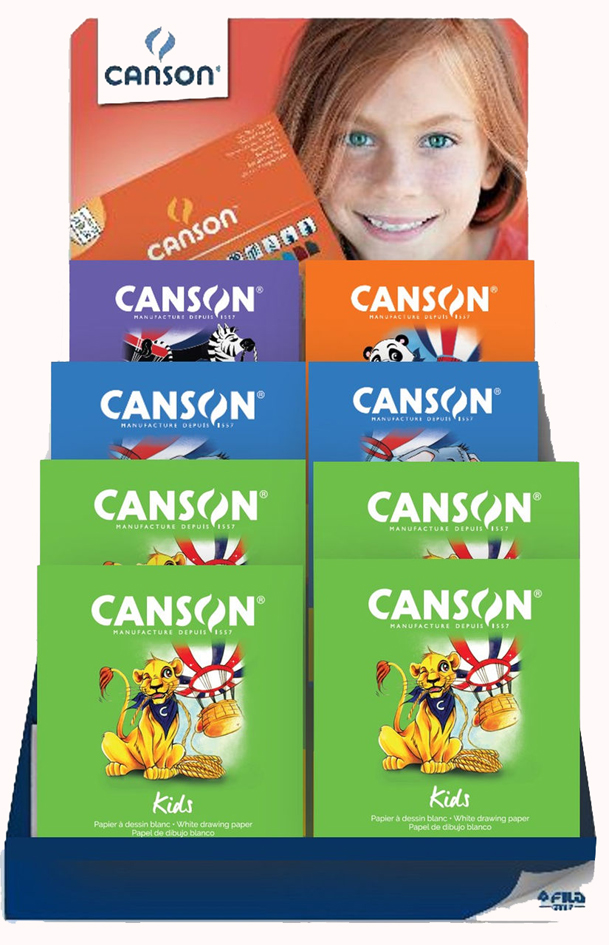 CANSON Malblock & Tonpapierblock, 40er Display von Canson