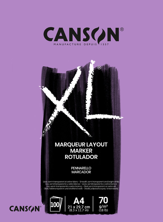 CANSON Skizzen- und Studienblock , XL MARKER, , DIN A3 von Canson