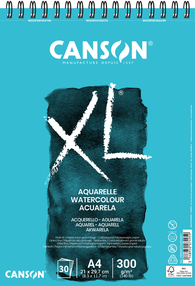 CANSON Skizzen- und Studienblock XL Aquarelle, DIN A3 von Canson