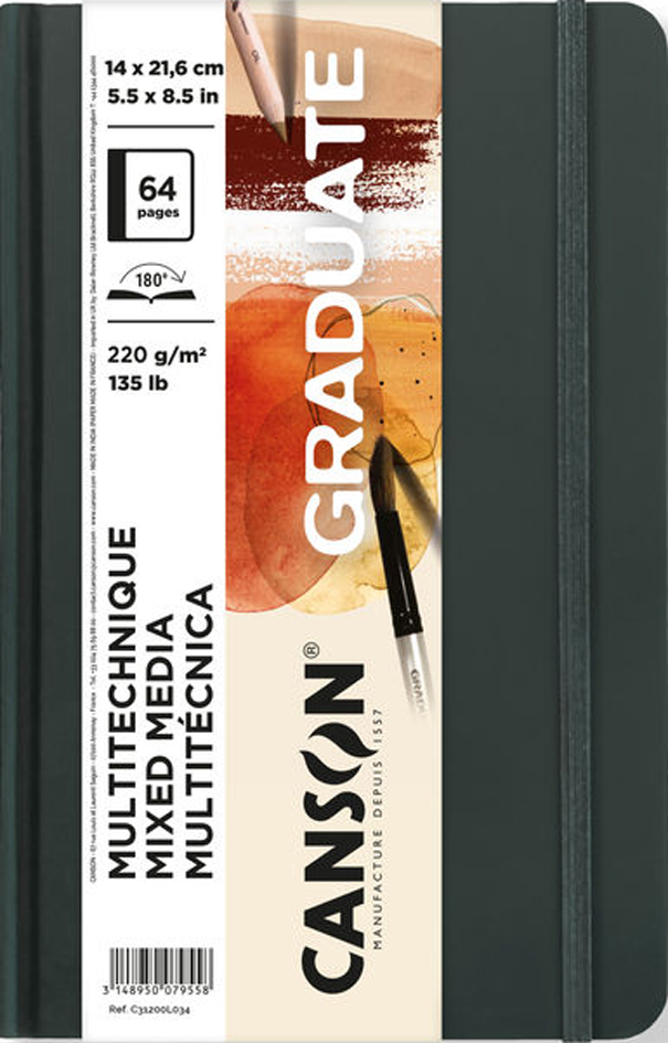 CANSON Skizzenbuch GRADUATE Mixed Media, 140 x 216 mm von Canson