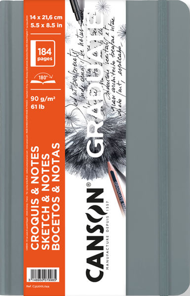 CANSON Skizzenbuch GRADUATE SKETCH & NOTES, 140 x 216 mm von Canson