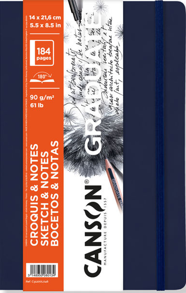 CANSON Skizzenbuch GRADUATE SKETCH & NOTES, 140 x 216 mm von Canson