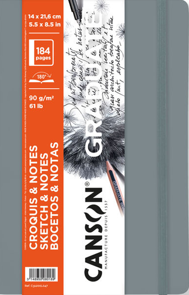 CANSON Skizzenbuch GRADUATE SKETCH & NOTES, 140 x 216 mm von Canson