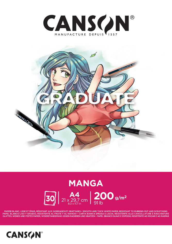 CANSON Studienblock GRADUATE Manga, DIN A3 von Canson