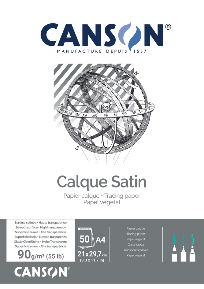 CANSON Transparentpapierblock, DIN A3, 90 g/qm, von Canson