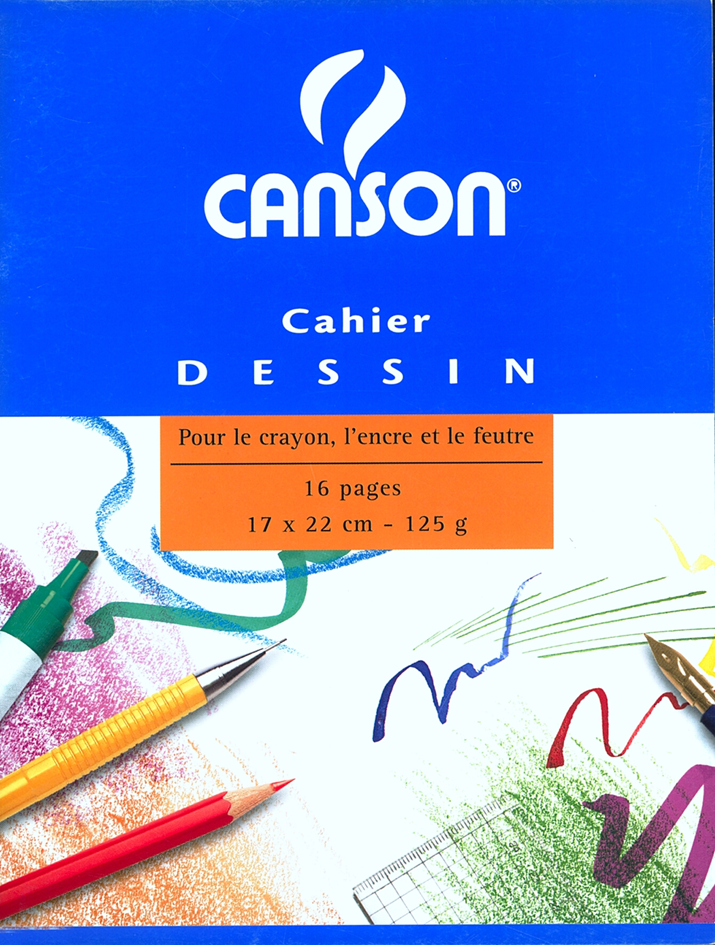 CANSON Zeichenheft, blanko, 125 g/qm, 170 x 220 mm von Canson