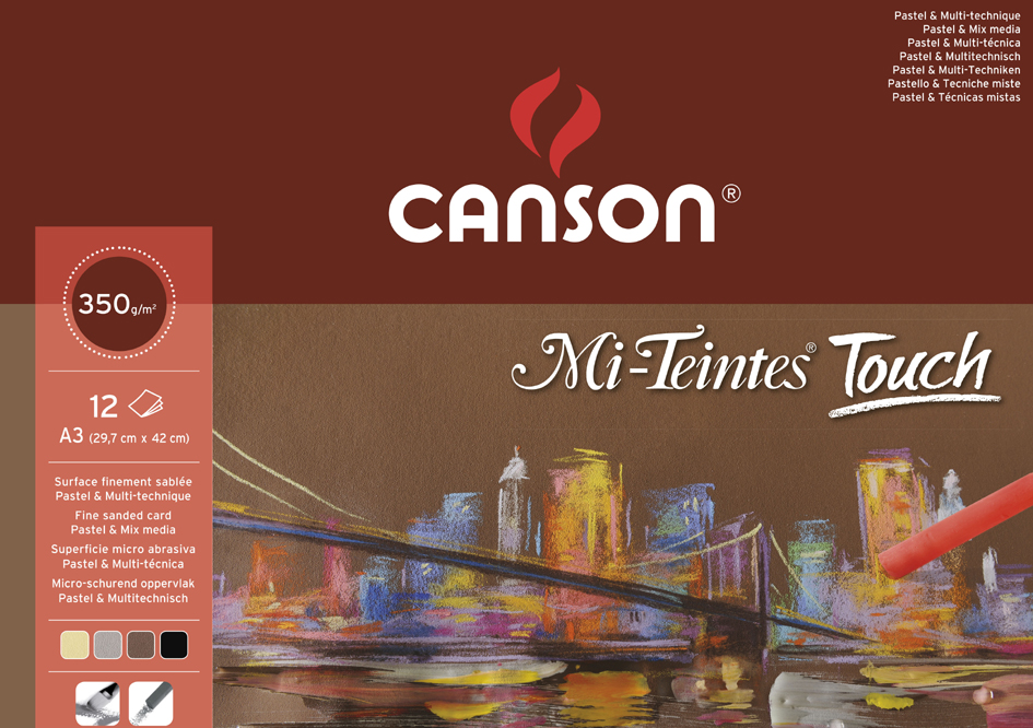 CANSON Zeichenpapier-Block , Mi-Teintes Touch, , 297 x 420 mm von Canson