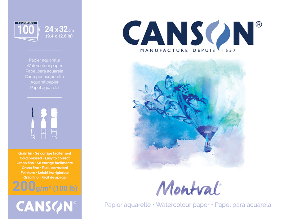 CANSON Zeichenpapier-Block , Montval, , 240 x 320 mm, 200 g/qm von Canson