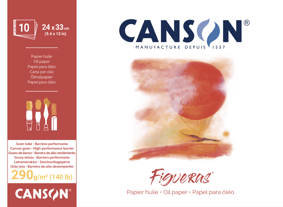 CANSON Zeichenpapierblock , Figueras, , 210 x 297 mm, 290 g/qm von Canson