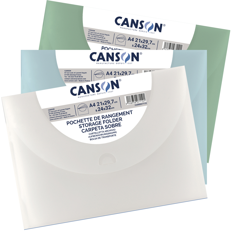 CANSON Zeichnungsmappe, 270 x 350 mm, helle Farben von Canson