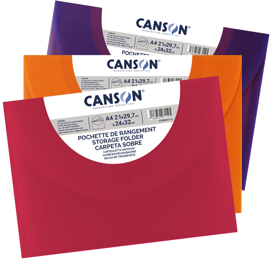 CANSON Zeichnungsmappe, 370 x 470 mm, leuchtende Farben von Canson