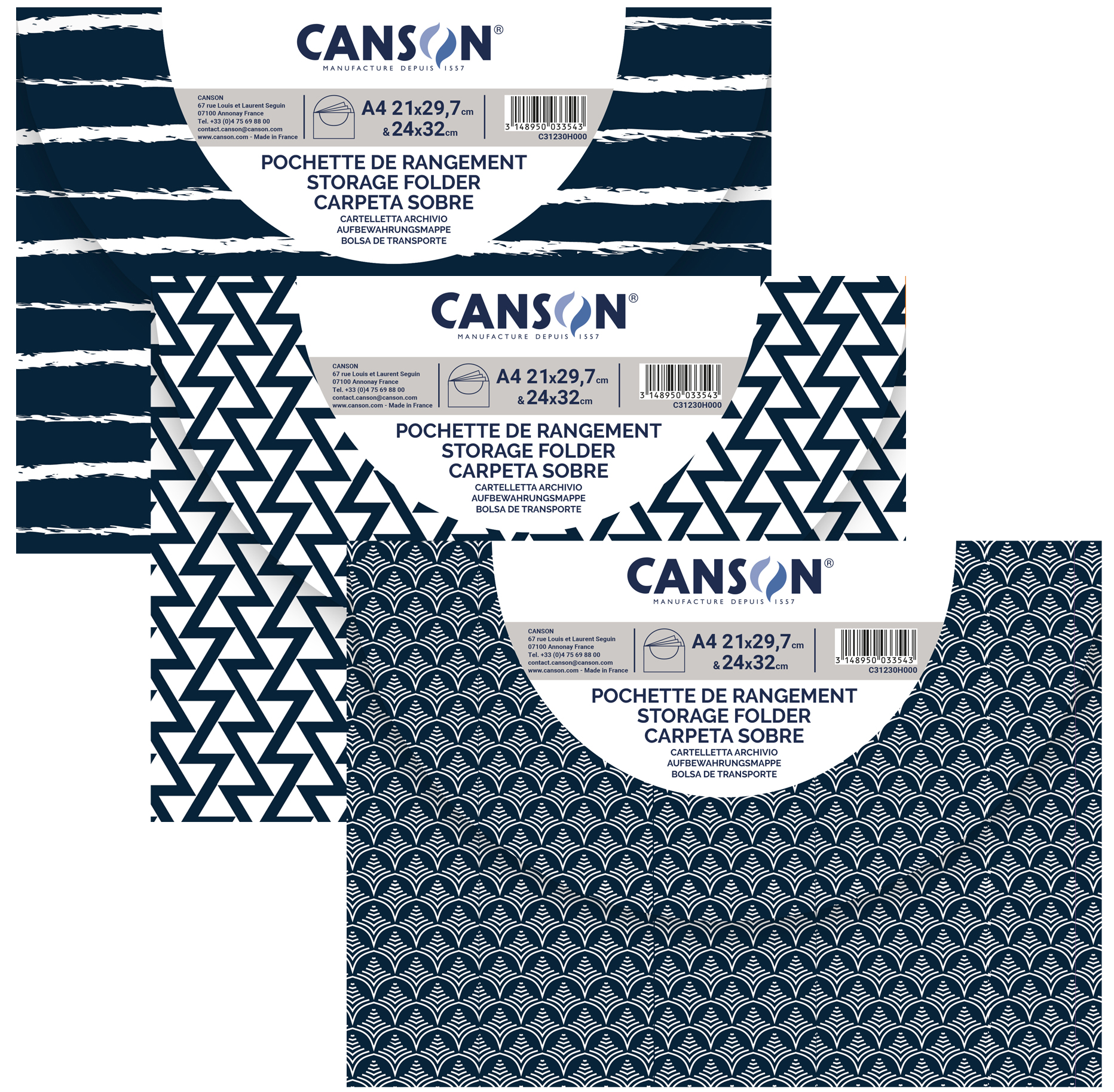 CANSON Zeichnungsmappe , Kreative Dekoren, , 270 x 350 mm von Canson
