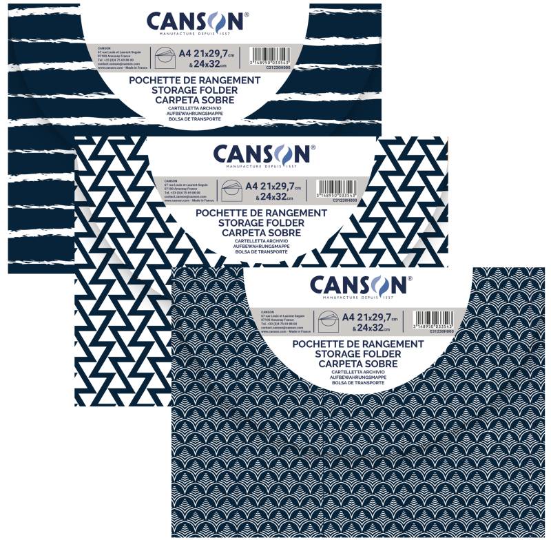 CANSON Zeichnungsmappe , ausgewählte Designs, , 340 x 470 mm von Canson