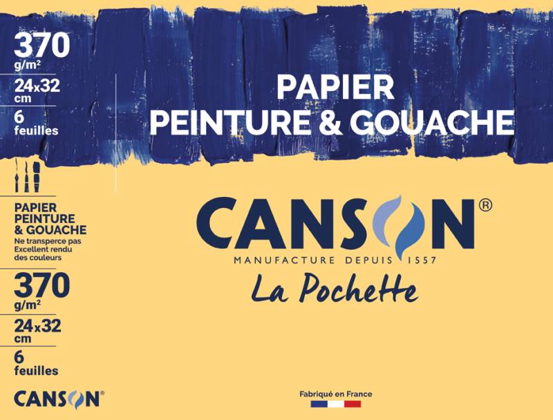 Canson Zeichenpapier , Gouache & Malerei, , 320 x 240 mm von Canson