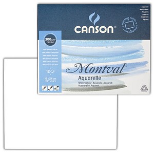 canson Aquarellblock Montval 19,0 x 24,0 cm von Canson