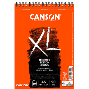 canson Skizzenblock XL DIN A5, 1 Block von Canson