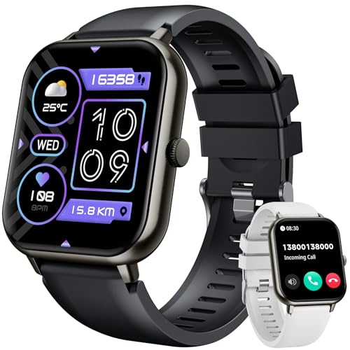 Smartwatch Fitnessuhr Armbanduhr Telefonfunktion Uhren - Smart Watch Damen Herren Uhr Fitness Tracker 1,83" Touchscreen Wasserdicht Blutdruck Herzfrequenz Schrittzähler Sportuhr Kompatibel Android iOS Smartwatch Fitnessuhr Armbanduhr Telefonfunktion Uhren - Smart Watch Damen Herren Uhr Fitness Tracker 1,83" Touchscreen Wasserdicht Blutdruck Herzfrequenz Schrittzähler Sportuhr Kompatibel Android iOS von Cantaos