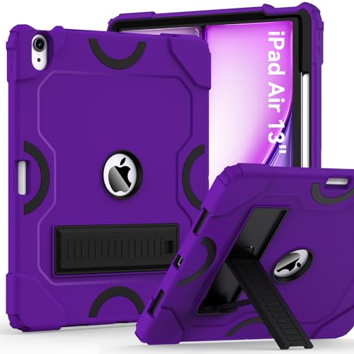 Cantis Schutzhülle für iPad Air 13 Zoll (M3) 2025 / iPad Air 13 Zoll (M2) 2024 mit Stifthalter, robuste, stoßfeste Hülle für iPad Air 13 Zoll, unterstützt Pencil Pro und Pencil (USB-C), Dunkelviolett von Cantis