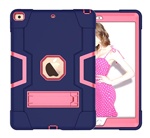Cantis Schutzhülle für iPad Mini 5, mit Stifthalter, schlankes Design, stoßfest, Robustes Polycarbonat und Silikon, stoßfest, mit automatischer Aufwach- / Schlafmodus, 2019 rot rosarot von Cantis