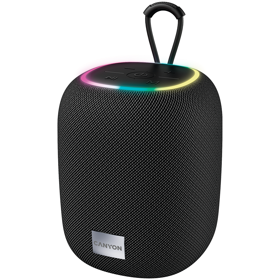 Canyon BSP-8 - Lautsprecher - tragbar - kabellos - Bluetooth - USB - 10 Watt - Schwarz (CNE-CBTSP8B) von Canyon