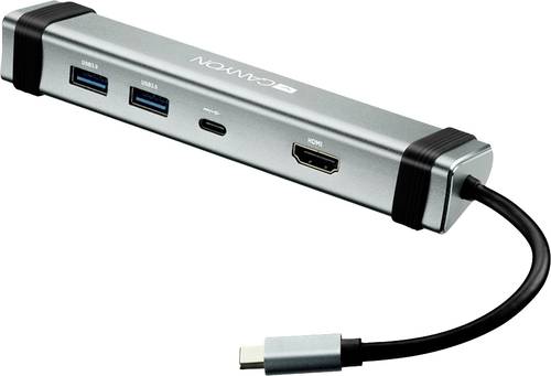 Canyon DS-3 4 Port USB-C® (USB 3.2 Gen 2) Multiport Hub Grau von Canyon