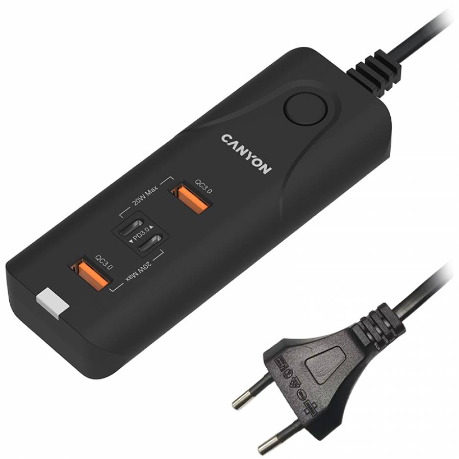 Canyon Desktop Charger 2xUSB-A + 2xUSB-C 18W QC3.0/20W PD retail Canyon Desktop Charger 2xUSB-A + 2xUSB-C 18W QC3.0/20W PD retail von Canyon