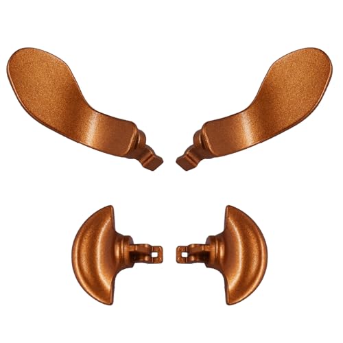 4 Stück Rückpaddel für PS5 Dualsense Edge Controller, Ersatz-Paddel für PS5 Dualsense Edge Controller Hinterteile, austauschbare Metallrückseite für PS5 Dualsense Edge Controller (Gold) von CaoXiong