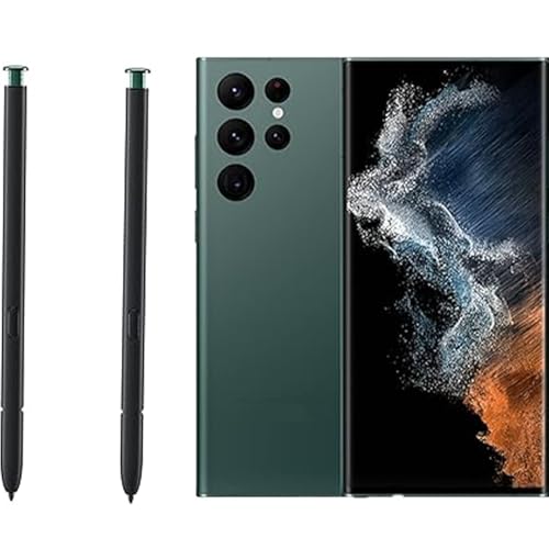 S22 Ultra S Pen Ersatz für Samsung Galaxy S22 Ultra 5G 6,8 Zoll SM-S908U, alle Versionen + Spitzen (grün), 2 Stück von CaoXiong