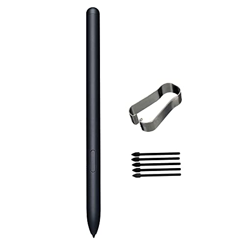 Tab S8 Pen Ersatz für Samsung Galaxy S Pen Galaxy Tab S8, S8 Plus, S8 Ultra, Tab S7, S7 Plus, S7 FE S Pen Stylus + Federn (Schwarz) von CaoXiong