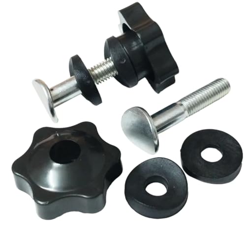 Griffknopf und Schraubenbolzen Unterlegscheiben-Set für Toro Rasenmäher Schneefräsen, Reparaturteil 92-2260 106-4161 107-3844 für Rasenmäher, Schneefräsen (2 Sets) von Caoncctg
