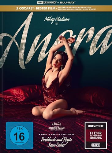 Anora - Limitiertes Mediabook (4K Ultra HD + Blu-ray): Deutsch, Englisch von Capelight Pictures