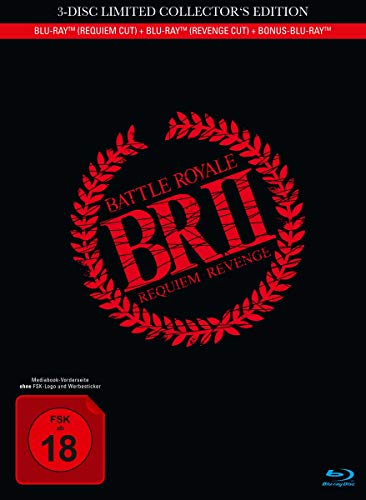 Battle Royale 2 - 3-Disc Limited Collector's Edition - Mediabook inkl. Requiem Cut, Revenge Cut und Bonus-BD [Blu-ray] von Capelight Pictures