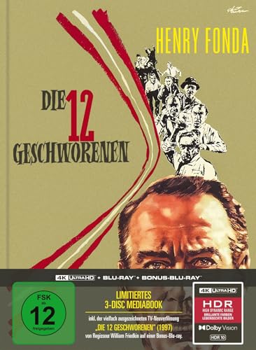 Die zwölf Geschworenen - Limitiertes Mediabook (4K Ultra HD + Blu-ray + Bonus-Blu-ray) von Capelight Pictures