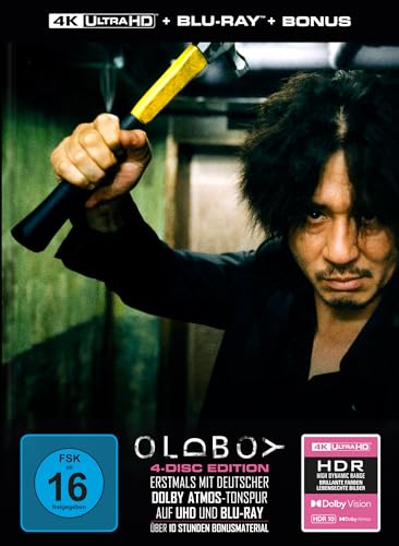 Oldboy - 4-Disc Limited Collector's Edition im Mediabook (4K Ultra HD + Blu-ray + 2 x Bonus-Blu-ray) von Capelight Pictures