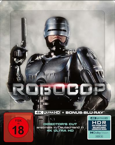 RoboCop (Director's Cut) - 2-Disc Limited SteelBook (UHD-Blu-ray + Bonus-Blu-ray) von Capelight Pictures