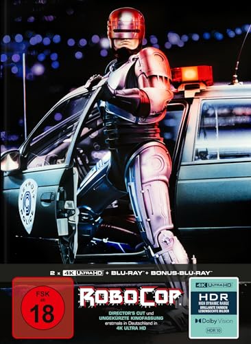RoboCop - 4-Disc Limited Collector's Edition im Mediabook (Director's Cut) (2 x UHD-Blu-ray + Blu-ray + Bonus-Blu-ray) von Capelight Pictures