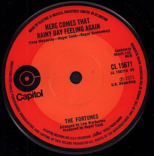 Here Comes That Rainy Day Feeling Again / Bad side Of Town [Vinyl Single 7''] von Capitol Records